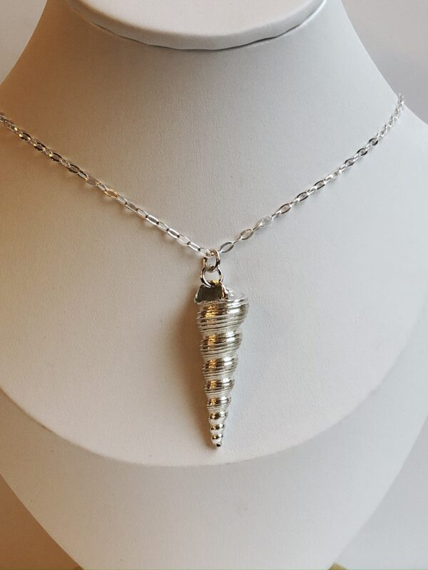 Silver Auger Shell Pendant - Image 8